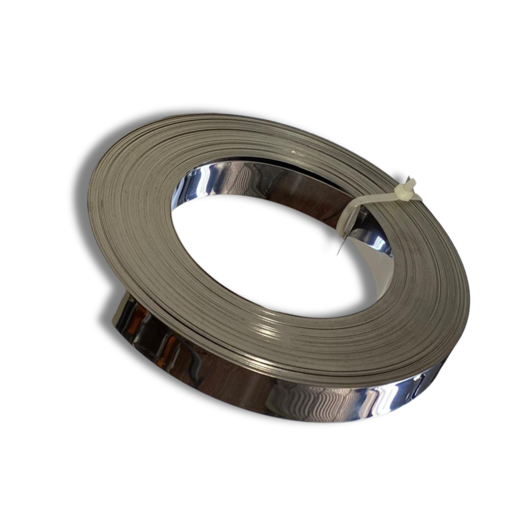 Cinta Rolo Liso em Inox